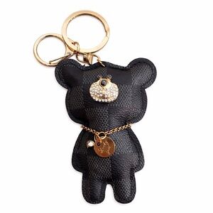 Black and Gold Bear Fashion Keychain/ Bag Charm